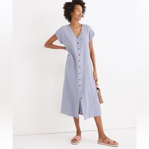 Madewell Lightspun Easy Midi Dress in Dusk Peri